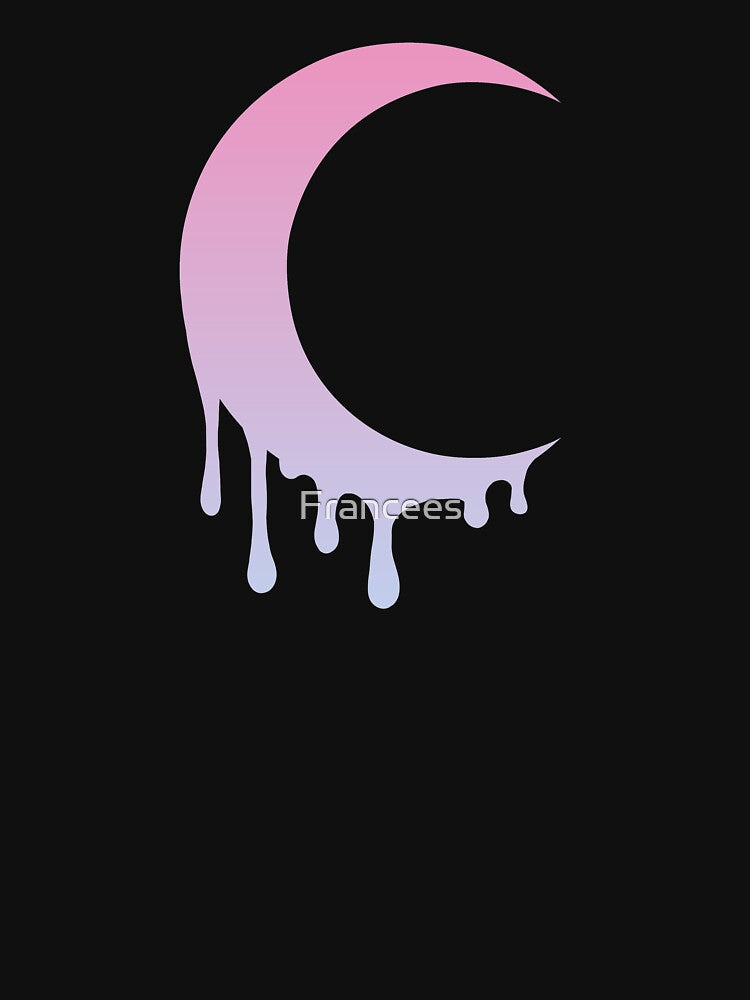 Melting Moon Kawaii Pastel Goth by Fran Fryberg