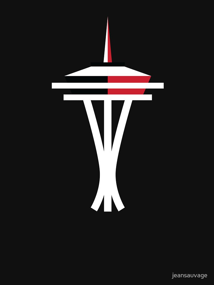 Minimalist Seattle Needle Illustration by jeansauvage