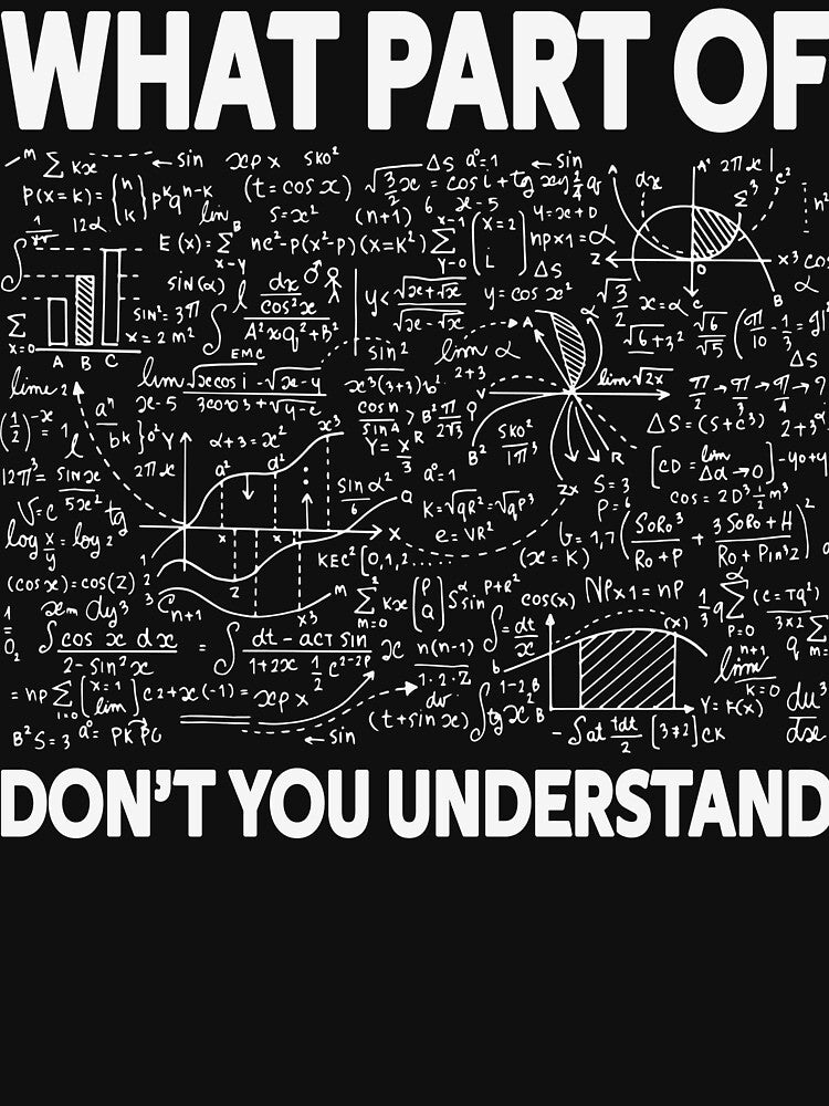 What Part Of Don't You Understand Funny Math Teacher by Fareslid ⭐⭐⭐⭐⭐