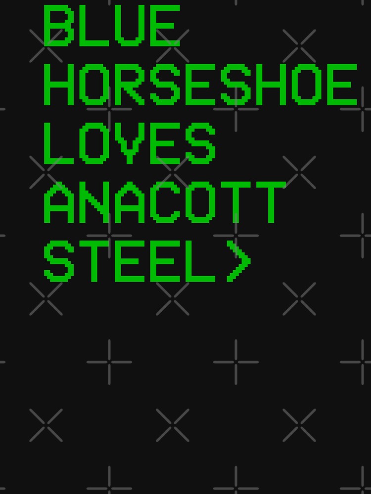Blue Horseshoe Loves Anacott Steel by everything-shop