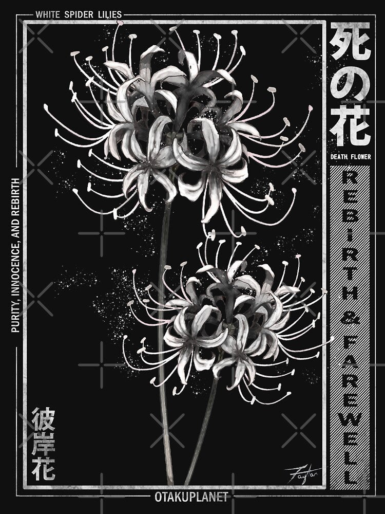 japanese white spider lily aesthetic by Otakuniverse