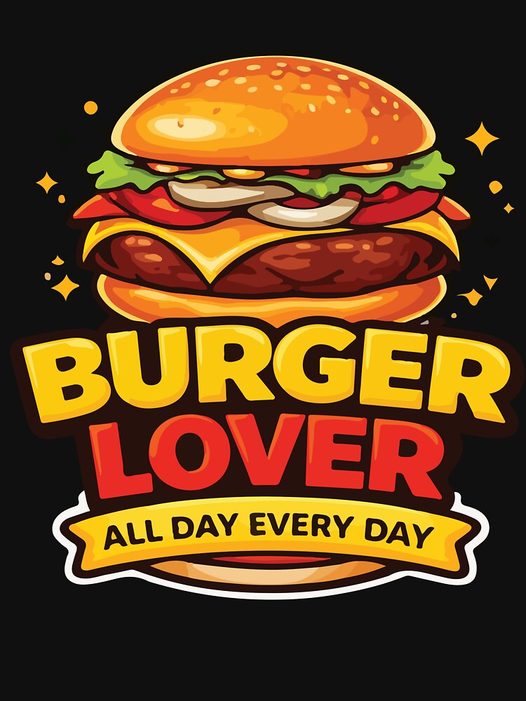 Cheeseburger Lover Funny Burger Foodie Vintage Style by kiralynstration