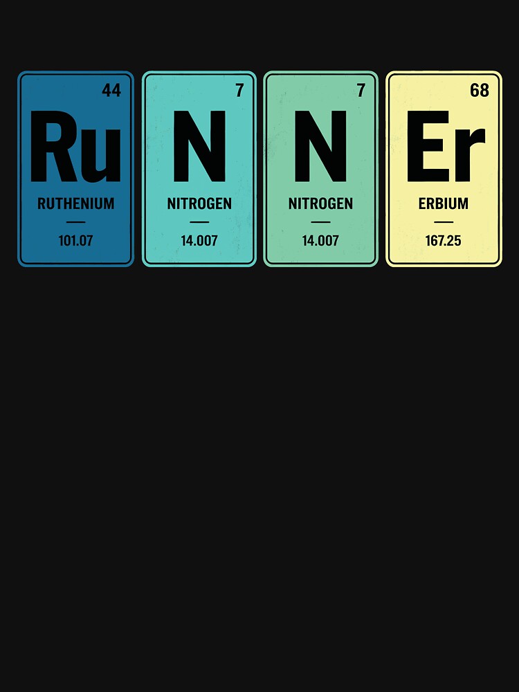 Runner Periodic Table Science Marathon Runner by KarimSoCute