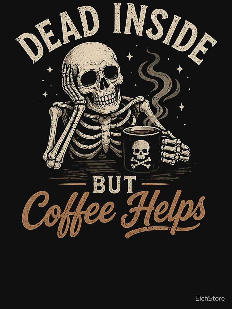 Coffee Helps Skeleton Design For Everyday Office Life and Home Office by EichStore