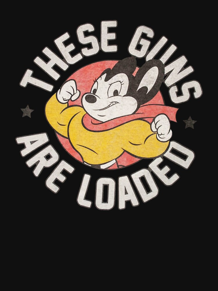 Mighty Mouse These Guns Are Loaded Vintage Cartoon by imtiezpuwarj