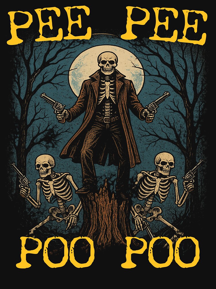 Pee Pee Poo Poo Vintage Style T-Shirt, Cursed Meme Shirt, Funny Skeleton Meme Tee, Weirdcore Gen Z Top, Vintage Drawing Shirt, Weird T Shirt, Unisex by samidsou