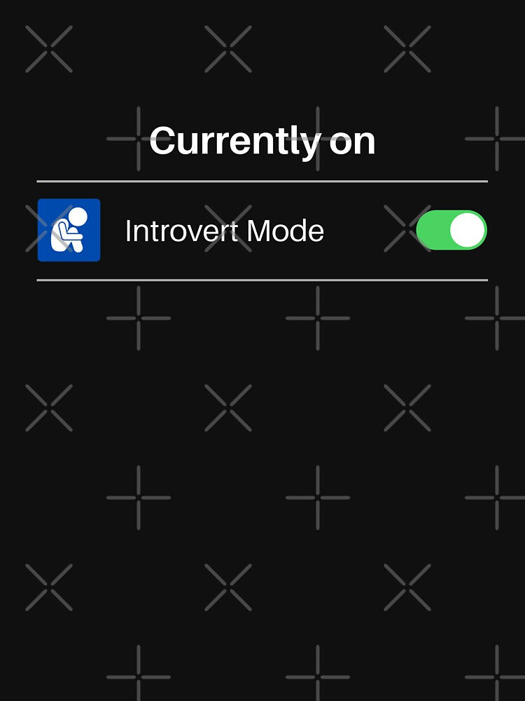 Currently On Introvert Mode (Black) by lamweixing