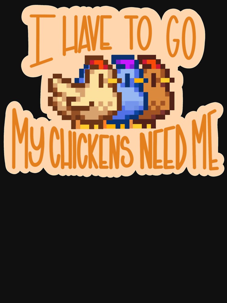 Stardew Valley chickens by boozyprintz