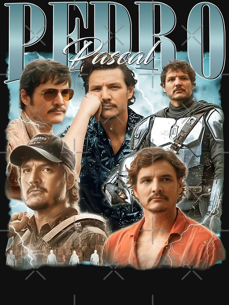 90s Retro Funny Pedro Pascal by Hajuji