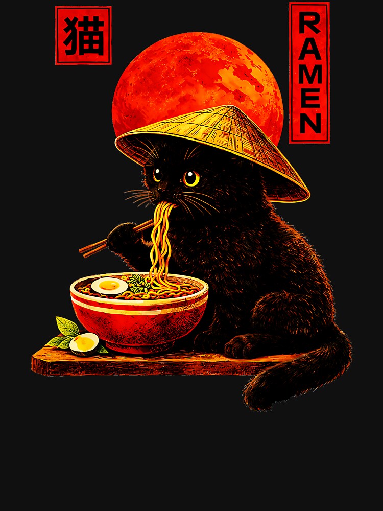 Neko Ramen Cat Japanese Food Lover by AmaXONIC