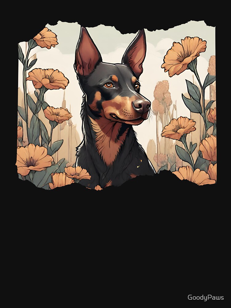 Australian Kelpie Dog Flowers by GoodyPaws