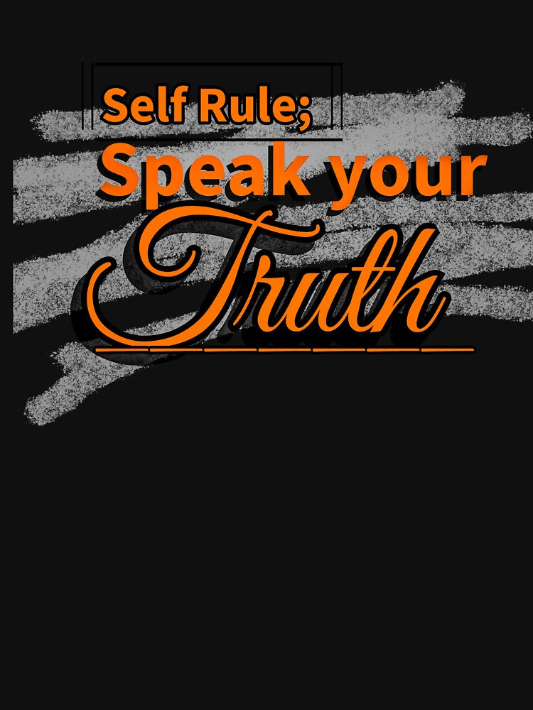 Self Rule: Speak Your Truth – Minimalist Motivational Tee by Lunalayer Boutique