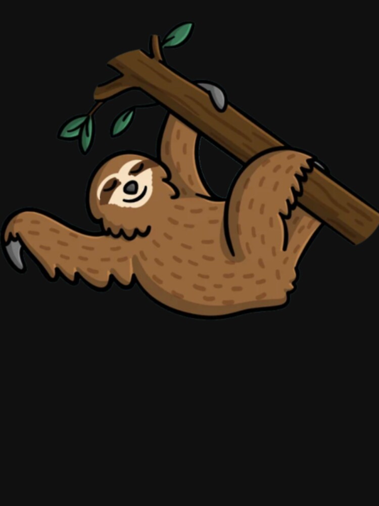 Funny Drawing Sloth by TeeHaven-Art