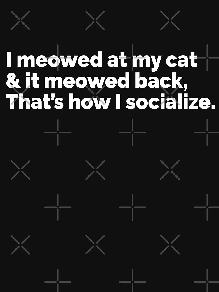 I socialize with my cat by 23mangoes