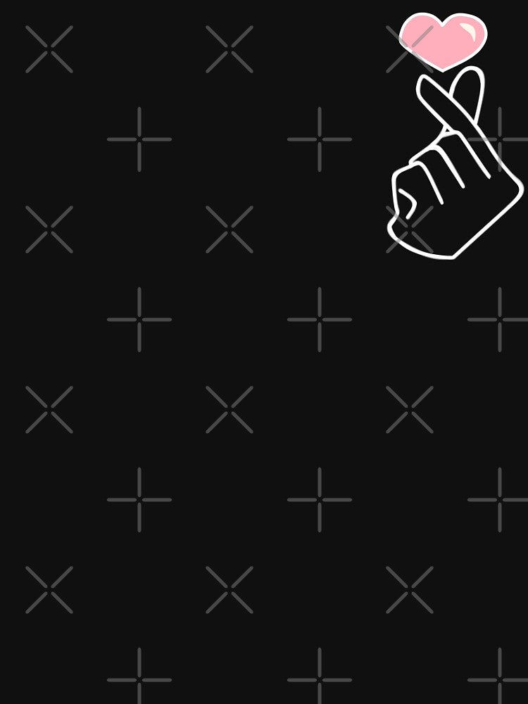 Kpop Korean Finger Heart pattern by NoonaStudio