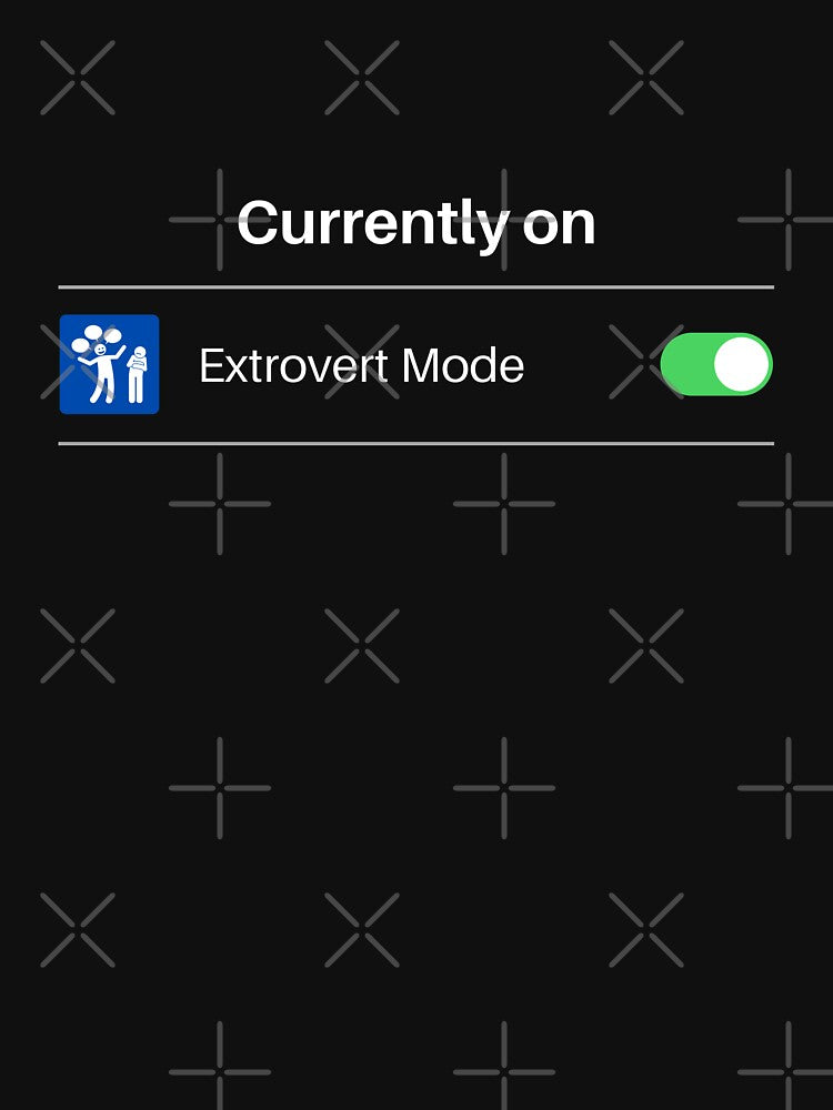 Currently On Extravert Mode (Black) by lamweixing