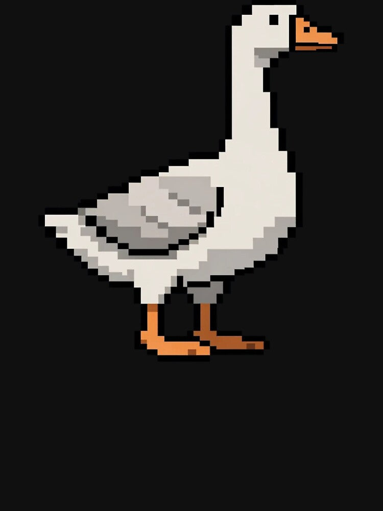 Pixel Goose – Retro 8-Bit Goose Pixel Art Character by onlin3boutiqu3