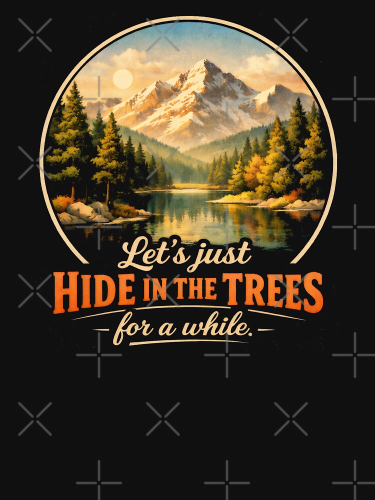Bob Ross Happy Little Trees Hide in the Mountains by SplashTastic