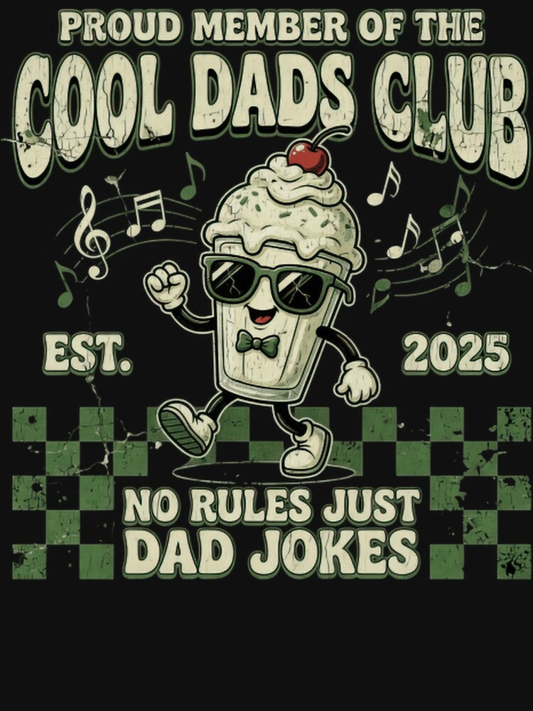 Cool Dads Club Music Retro Funny Dad Jokes Father Gift Classic T-Shirt by Animalfacts002