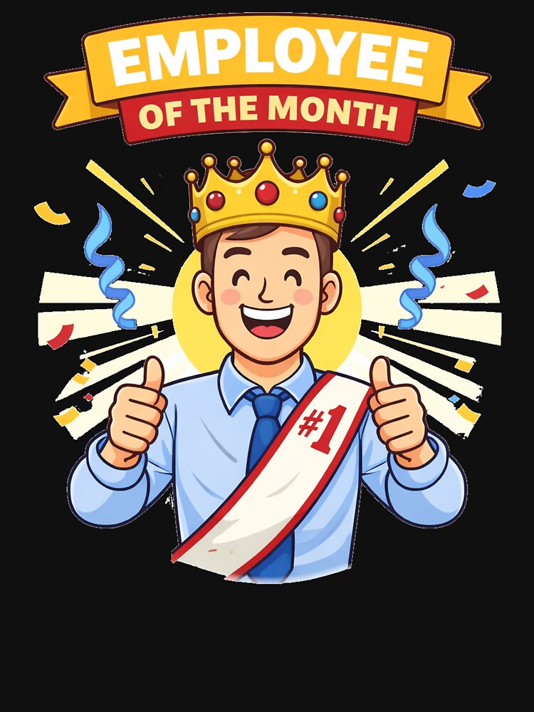 Employee of the Month ? #1 Worker Award (Funny Office Graphic) by Kiziorq