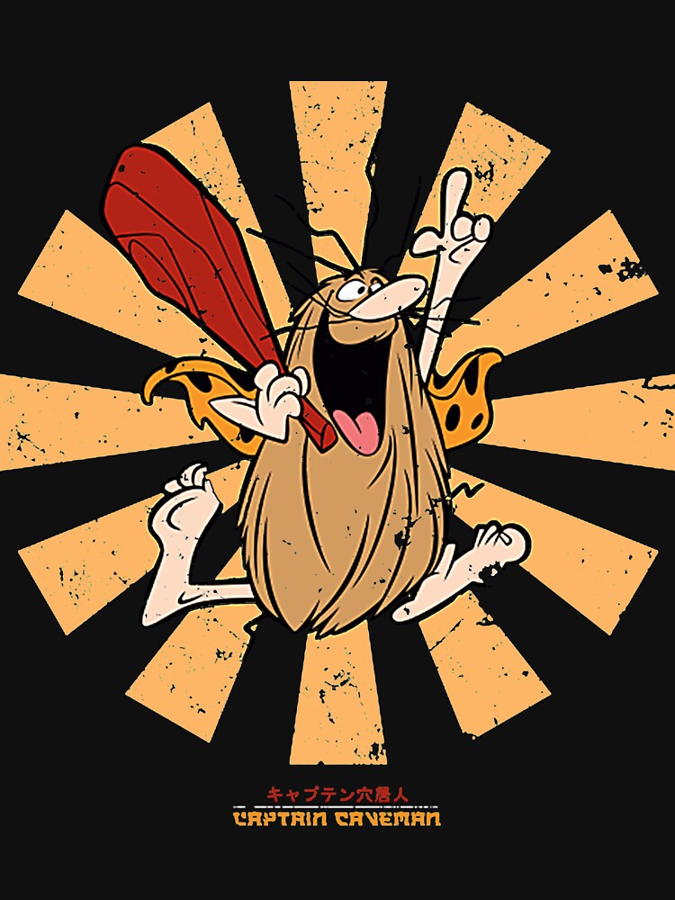 Captain Caveman Retro Japanese by Mellifluous590