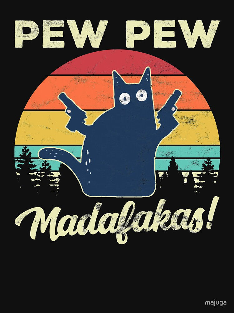 Pew madafakas cat retro by majuga