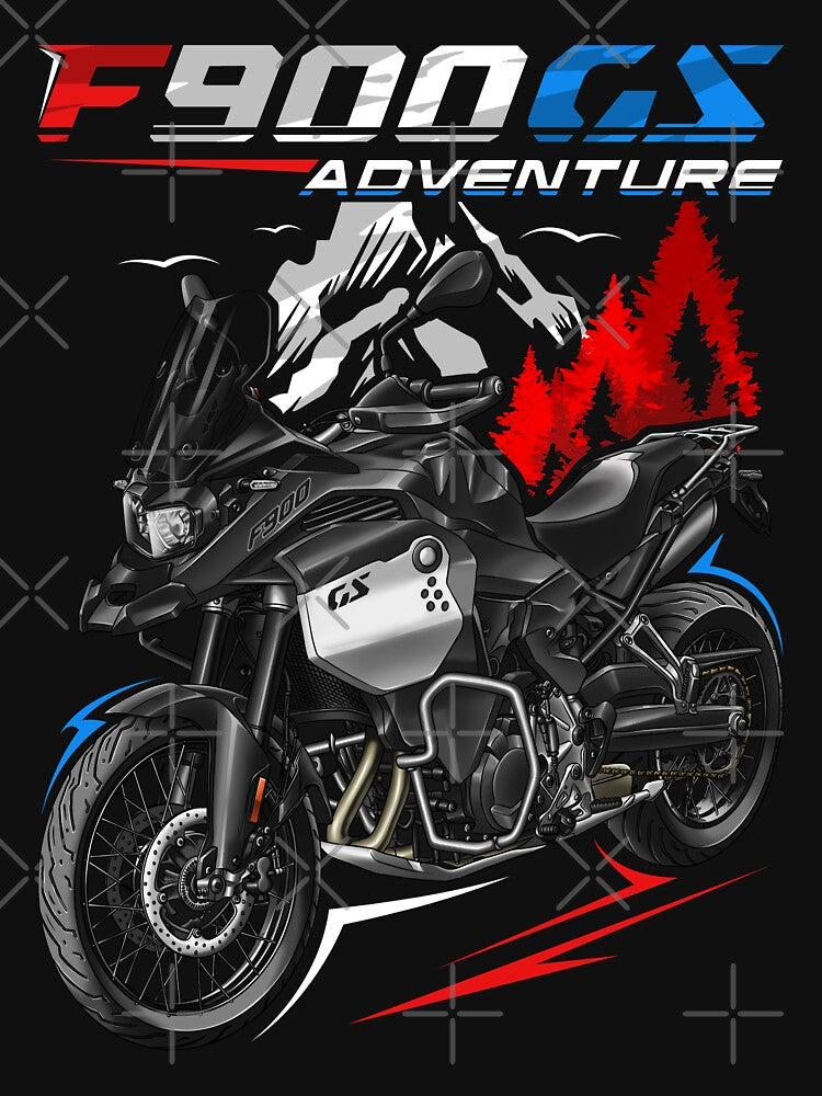 Motorcycle F900GS Adventure 2024-2026 Black Storm Metallic for Motorcycle Riders by MotoApparelHub
