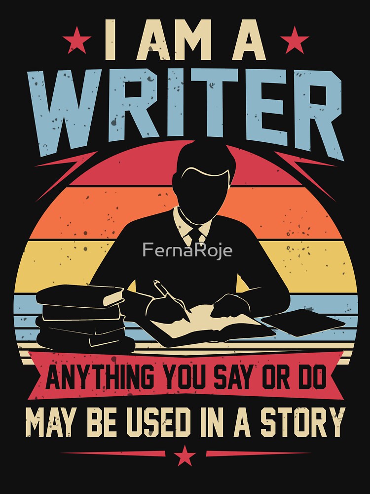 Funny Writer Humor Author Screenwriter Creative Writing Gift Idea by FernaRoje