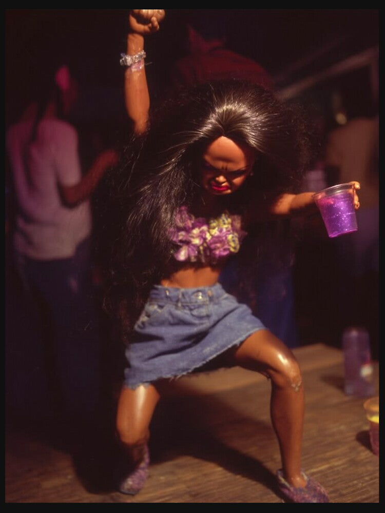 Distressed Doll Face Meme, Dancing Doll in Party by koffmannohe