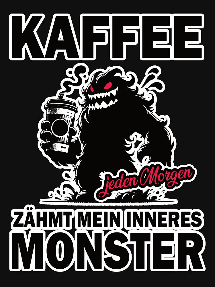 Coffee tames my inner monster by RetroMaritalArt