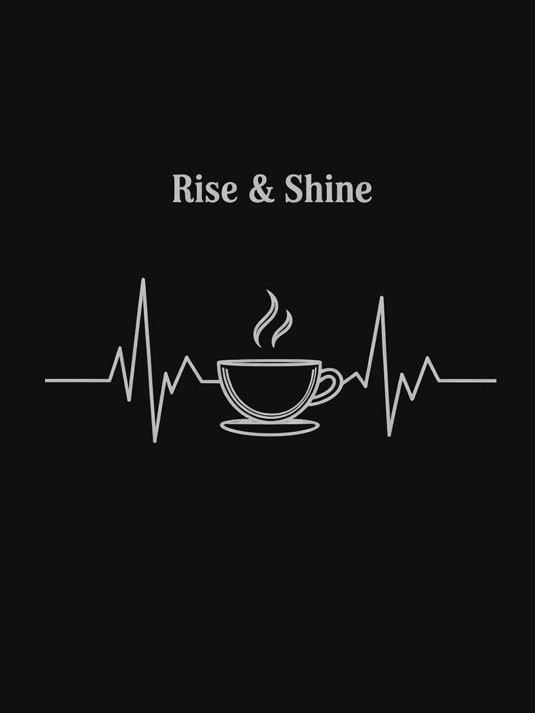 Coffee Heartbeat - Coffee Lover Caffeine Joke by MythWoot