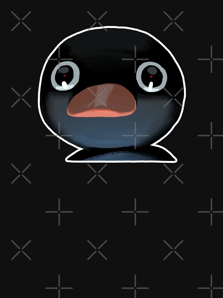 Terrified Pingu Meme (Black BG) by FilipeFerreira