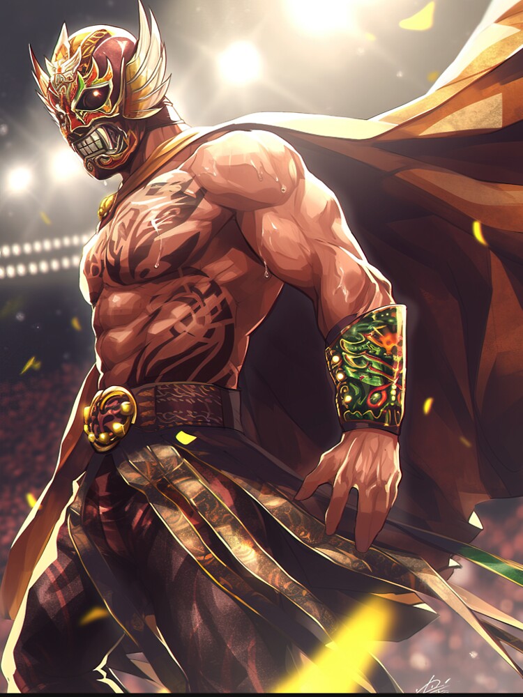 Anime Fighting Champion in ring by TheArtistOf2022