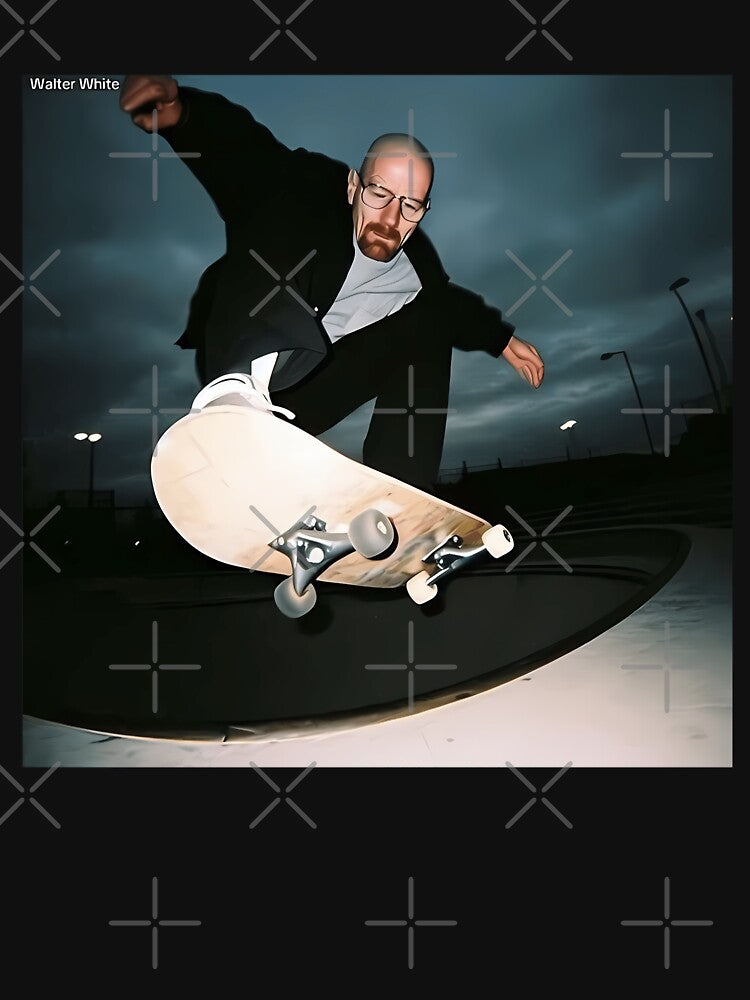 Walter White Skateboarding Meme by maeand-art