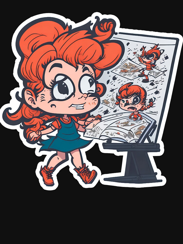 Crazy Cartoonist Girl, Abnormal Cartoon by JASONDONLDSON