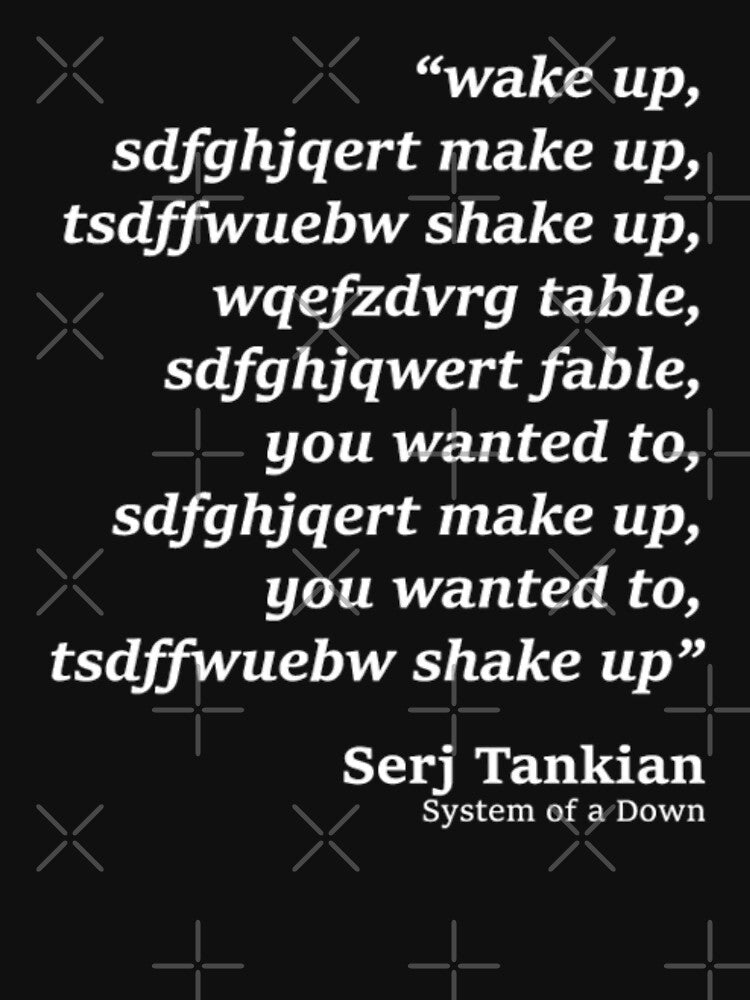 Chop Suey Lyrics Parody Wake Up Funny Music Meme by rsenugfreakri