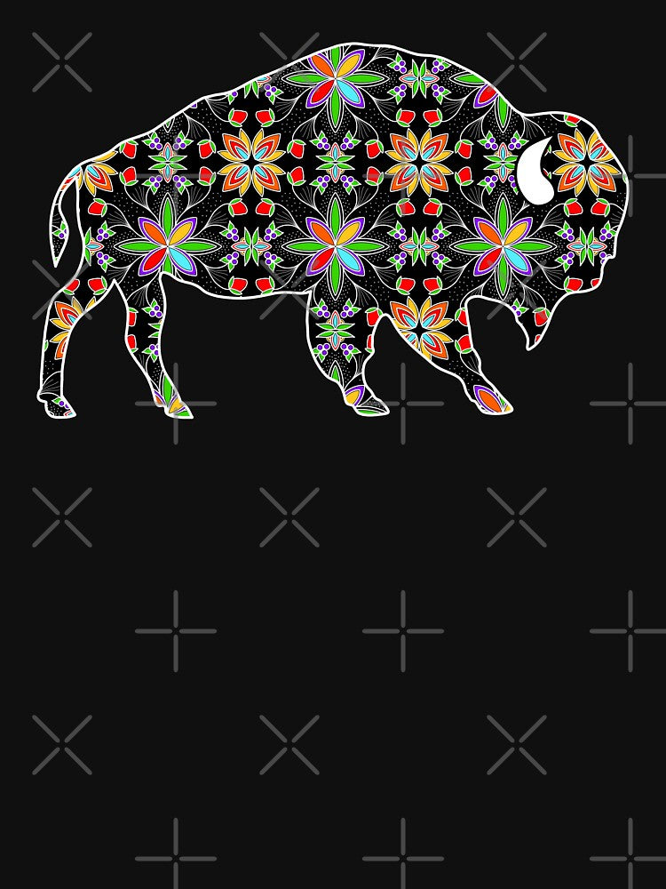 Floral Buffalo by Niibidoon