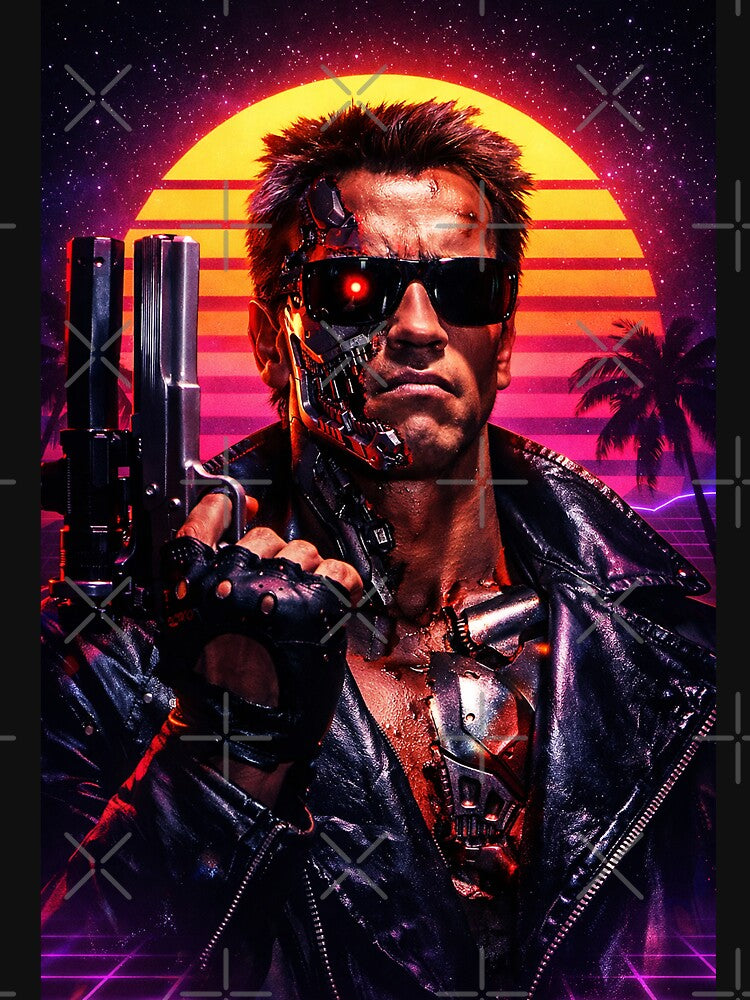 Retro 80s Terminator Arnie by keytee