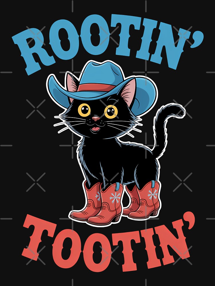 Funny Cowboy Cat Western Cute by WalshDrawnLaugh