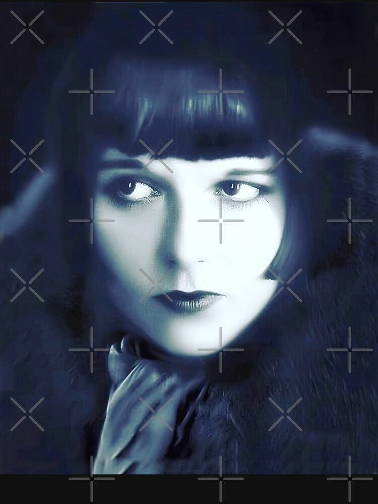Louise Brooks study in blue by stevepaint