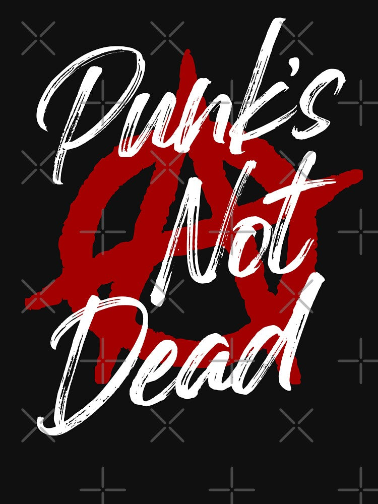 Punks Not Dead white text by deathanarchy