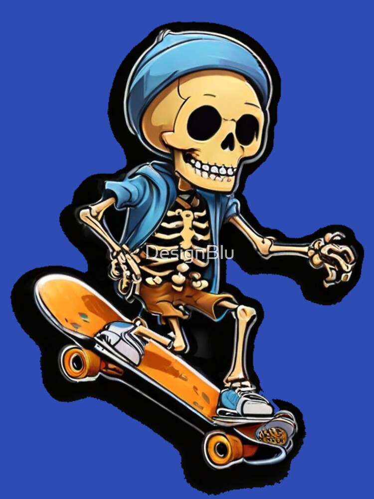 Skeleton Skater by DesignBlu