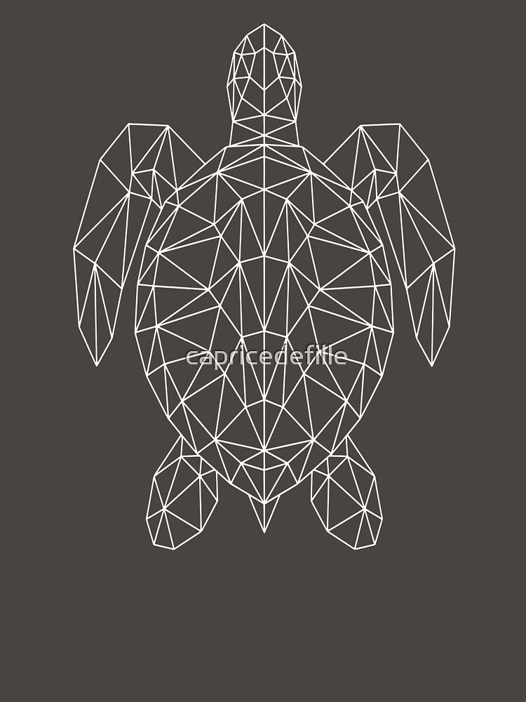 Modern Geometric Geometric Sea Turtle by capricedefille
