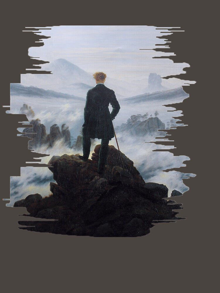 The Wanderer Above the Sea of Fog - Caspar David Friedrich Painting by LindoPrints