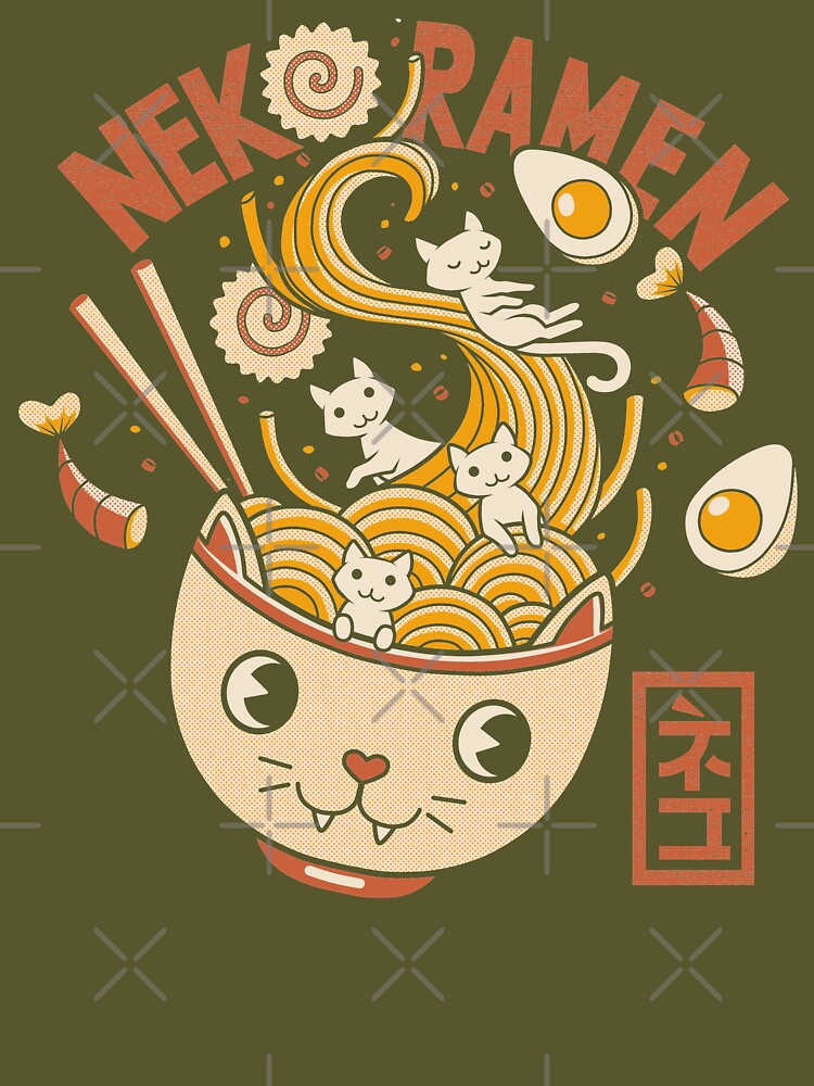 Ramen Cat Head by Tobe Fonseca by Tobe Fonseca®