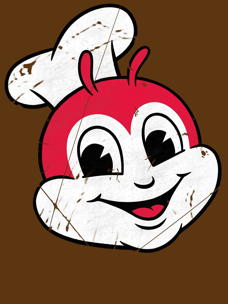 Jollibee-Inspired - Happy Bee Mascot Headcut Graphic Vintage by ZERO-MIND