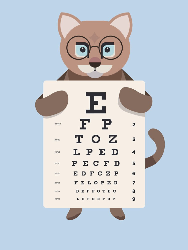 Eye Doctor Optician Cat by Cute and Funny Animal Art Designs