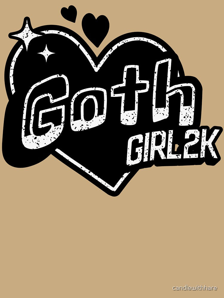 Goth Girl2K Y2K Street Art Design by candlewithhare