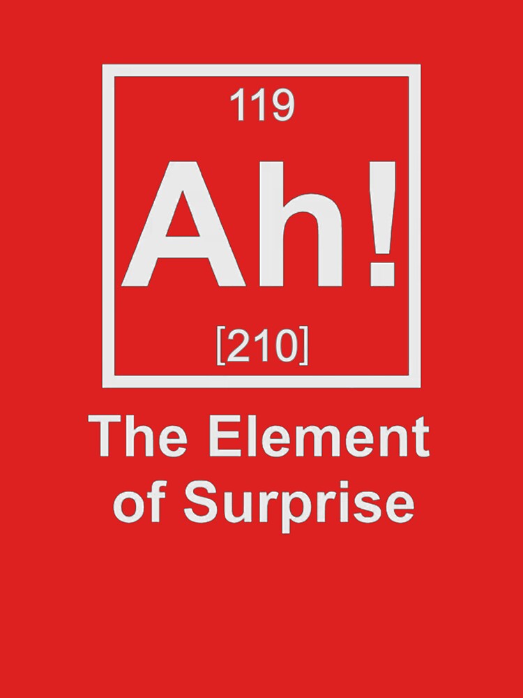 Ah! The Element of Surprise - As Worn By Ryan Gosling In Project Hail Mary by hesjustken