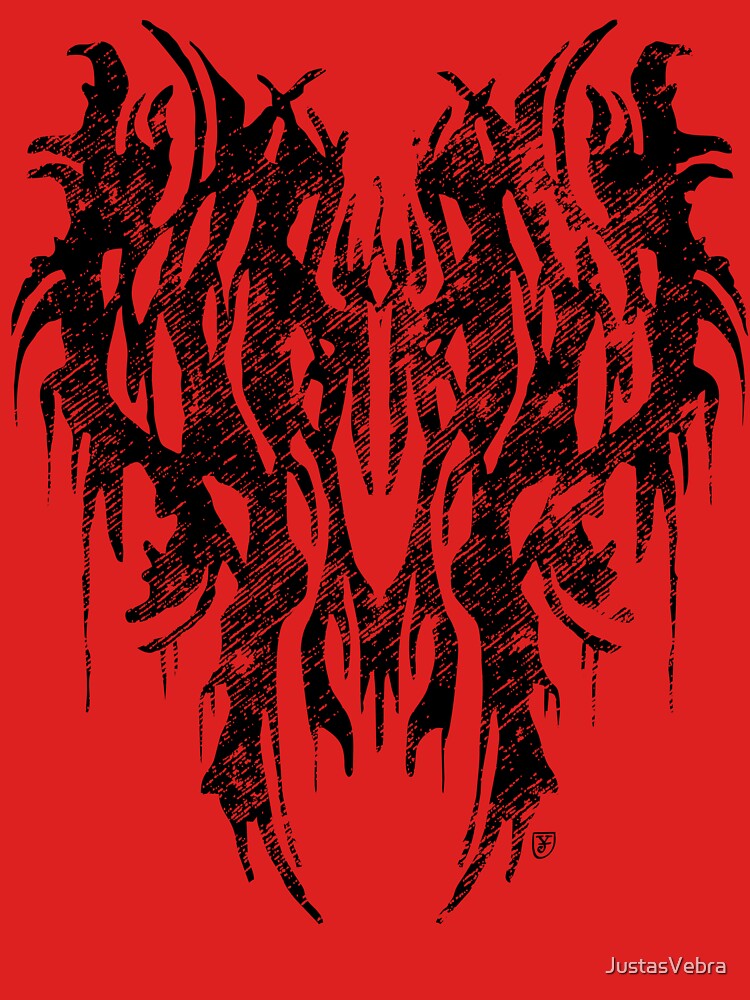 Abstract Symmetrical Grunge Ornament Design by JustasVebra